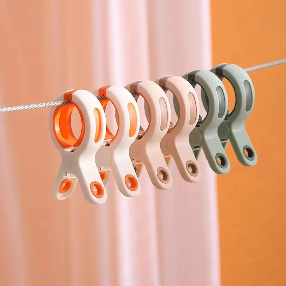 Windproof Clothespins Air Drying Clothes Socks Underwear Fixed Pins For Household Beach Towel Clips Large Snack Bag Sealing