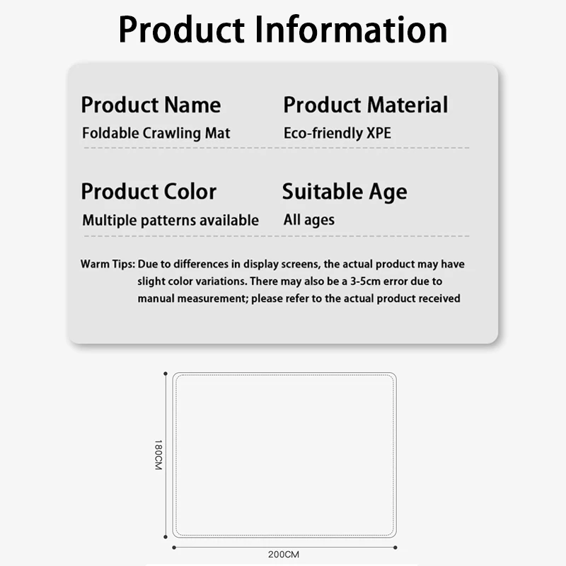 سميكة الكرتون رغوة حصيرة الطفل التعليمية حصيرة للزحف طوي الطفل الكلمة حصيرة XPE الزحف الحصير عدم الانزلاق النشاط السجاد #6