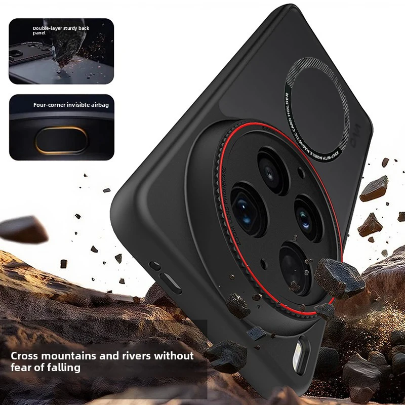 For Magsafe Magnetic Phone Case for VIVO X300 Ultra X300s X300Pro X200ProMini X200 Wireless Charging Lens Heighten Protect Case view 4