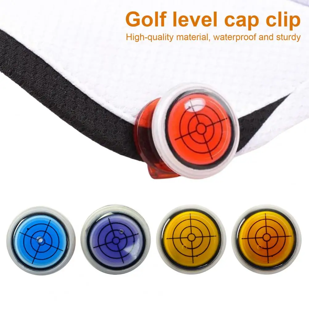 1/5Pcs Golf Ball Marker Hat Clip Round Cap Clip Mark With Level Function Bubble Level Head Golf Marker For Golfers 골프 태그 클립