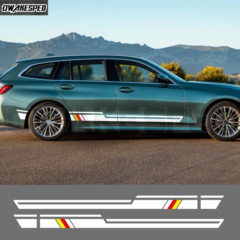 Car Side Door Sticker Vinyl Decals Sport Styling Graphics Accessories For BMW 3 Series E46 E90 F30 M3 E92 E30 E36 F31 G20 E93