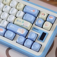 140 Keys Japanese feed Pig MOA Height Key Cap Cute gift Sublimation Mechanical Keyboard Keycaps Keyboard Cap