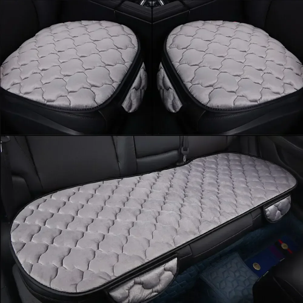 Universal Warme Winter Auto Sitz Abdeckung Kissen Anti-slip Flachs Atmungsaktive Schutz Matte Vorne Hinten SUV Auto Zubehör