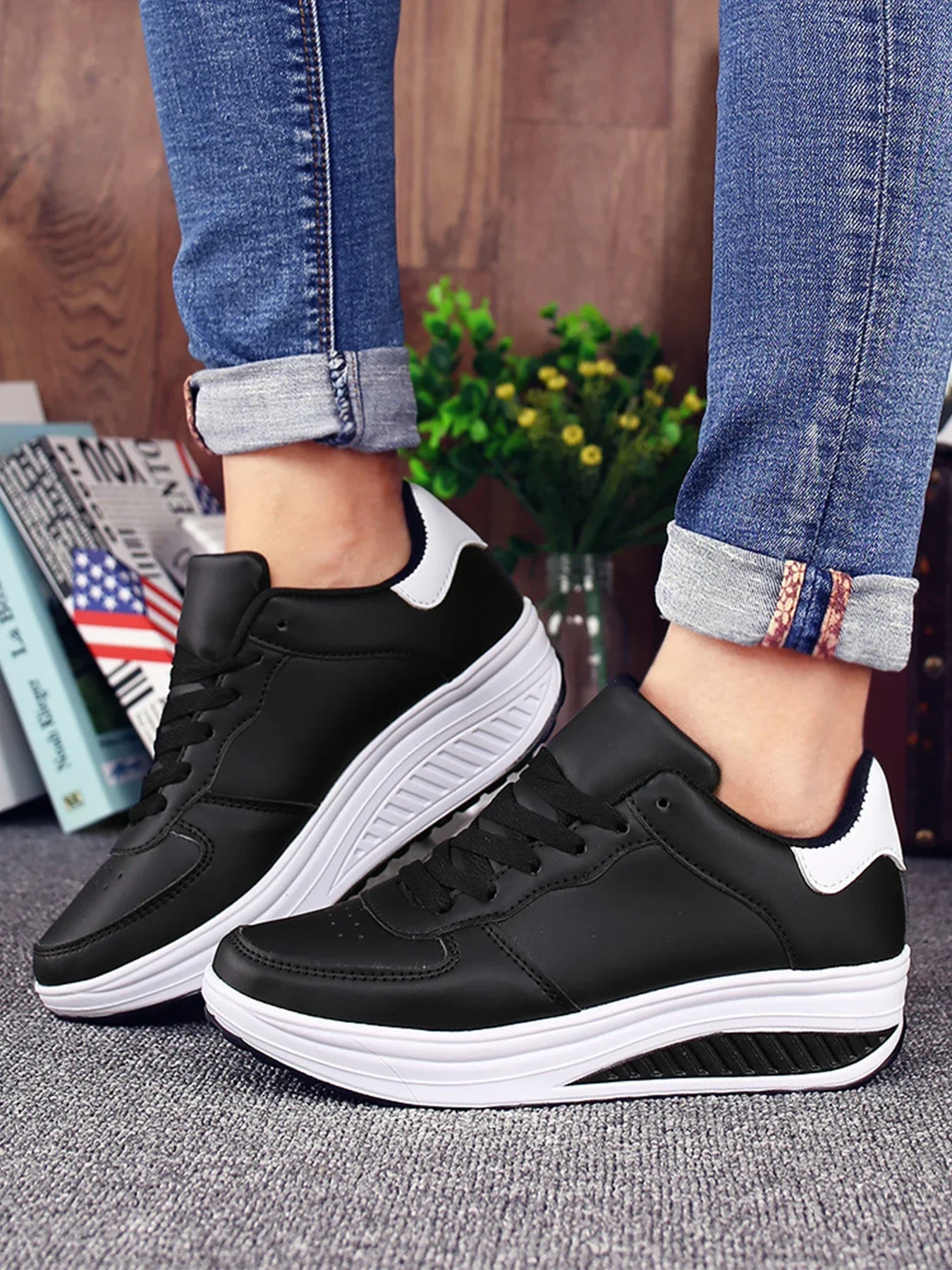 Frauen Turnschuhe neue atmungsaktive vulkan isieren Schuhe wasserdichte Keile Plattform Frau Sneaker Leder Freizeit schuhe Zapatos Mujer