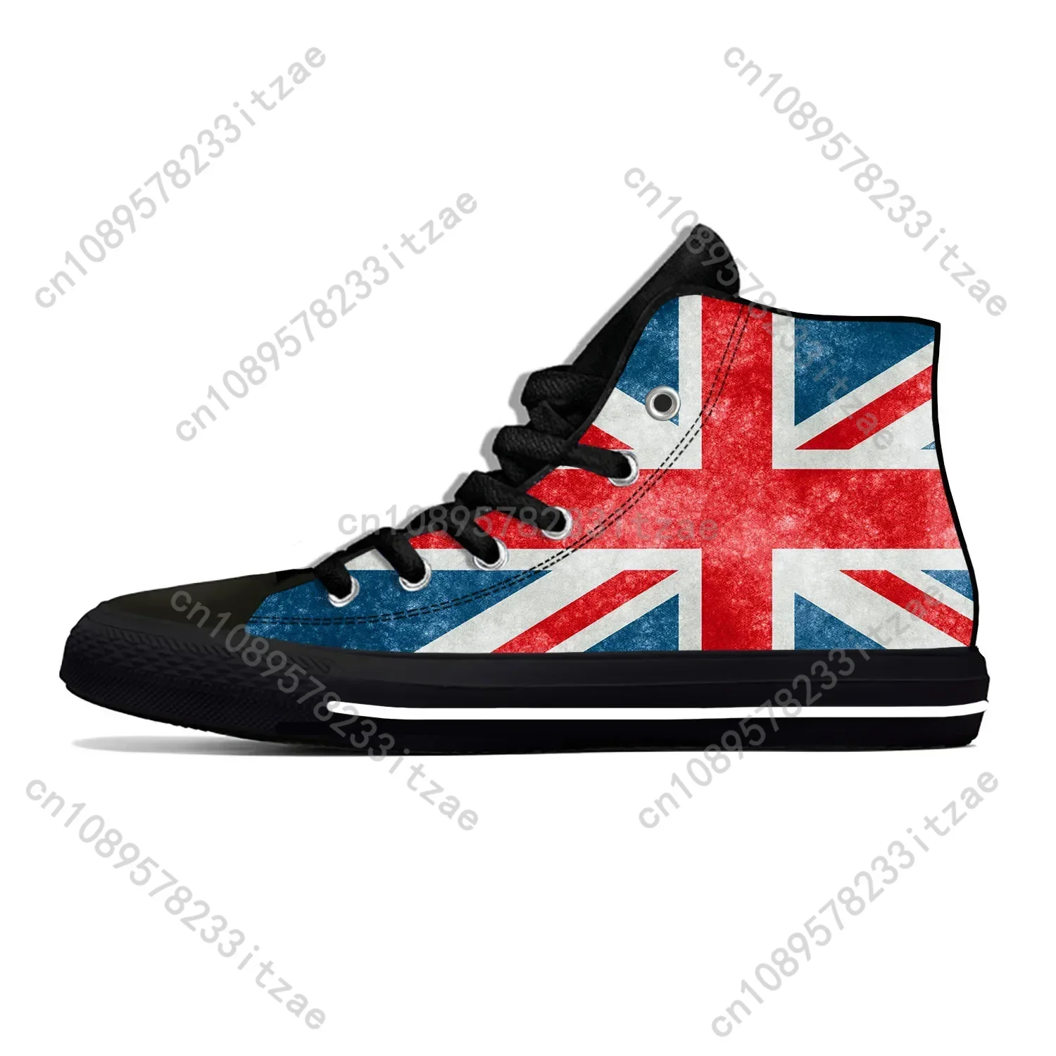 

Hot Summer Britain British UK Flag Union Jack United Kingdom Casual Shoes High Top Men Women Cool Sneakers Classic Board Shoes