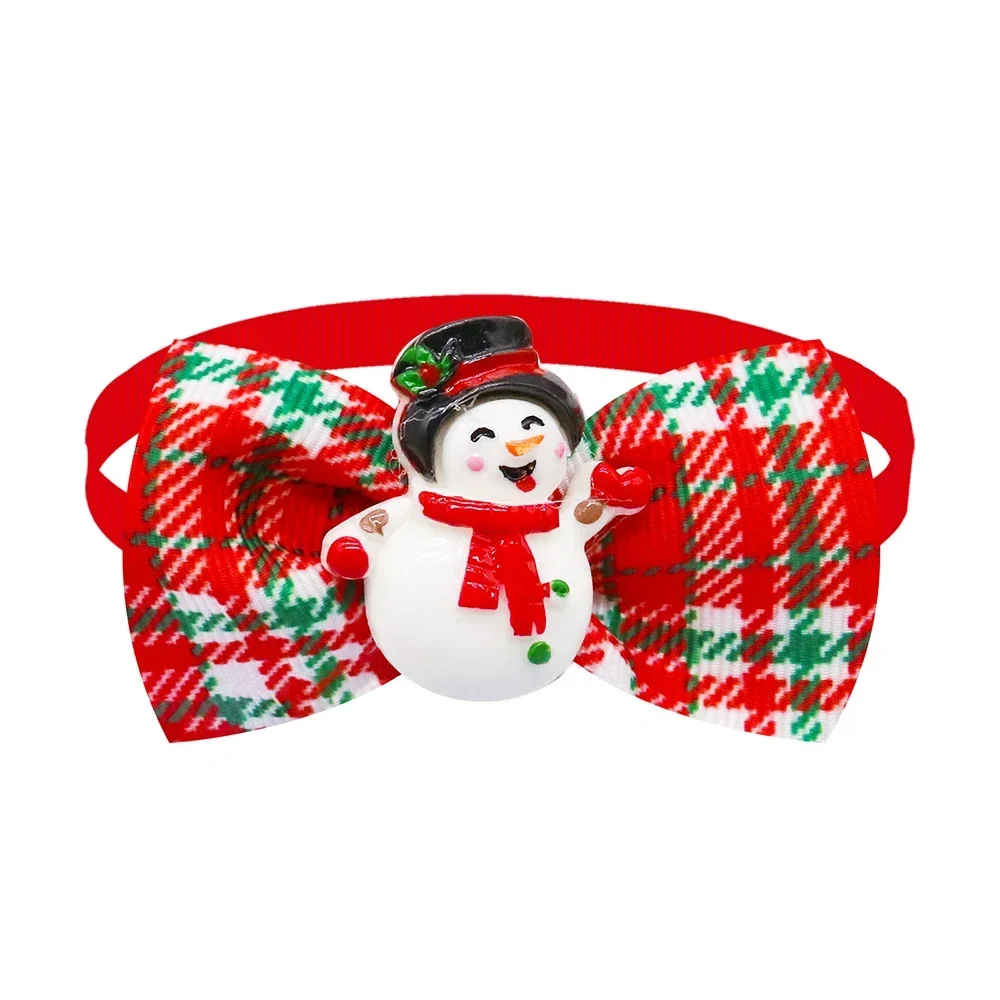 50/100pcs Christmas Dog Bowties For Dogs Bow Tie Collar Dogs Xmas Dog Supplies Pets Dogs Grooming Accessories For Small Dogs