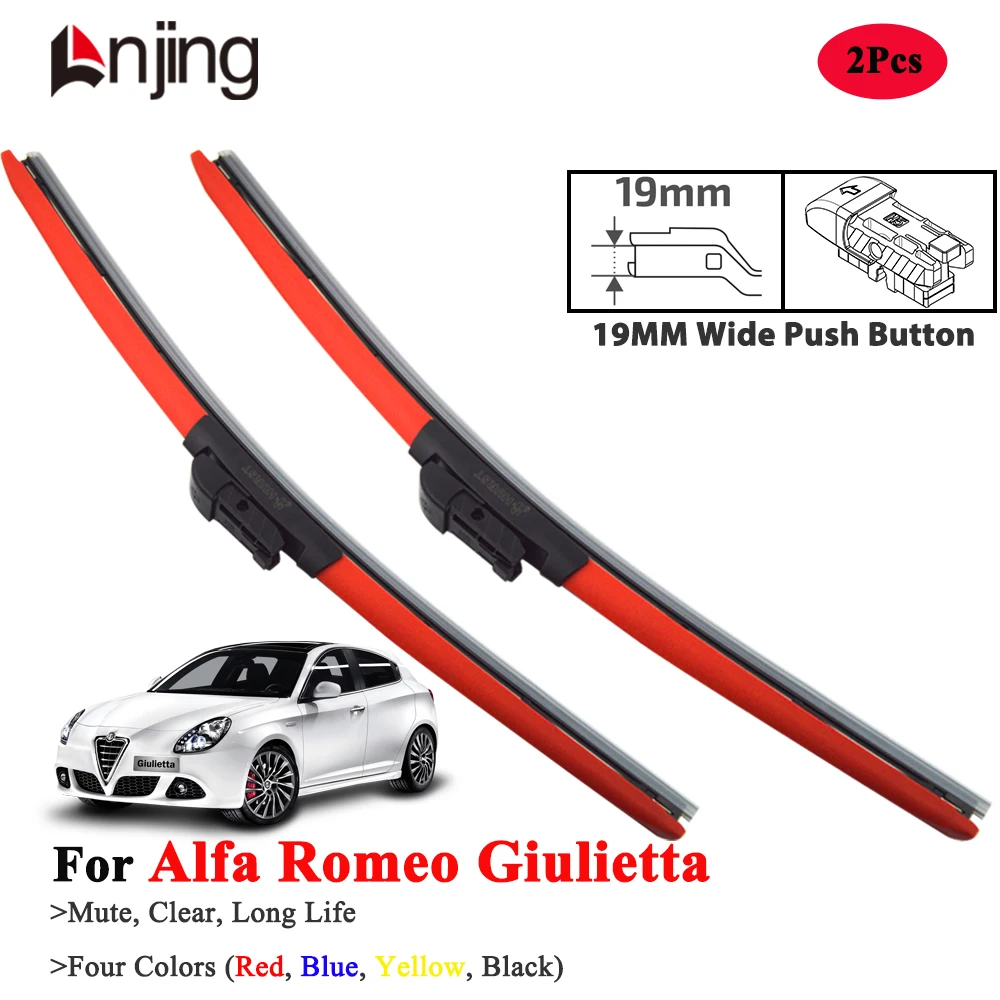 

LNJING Colorful Wiper Blades For Alfa Romeo Giulietta 940 2010-2020