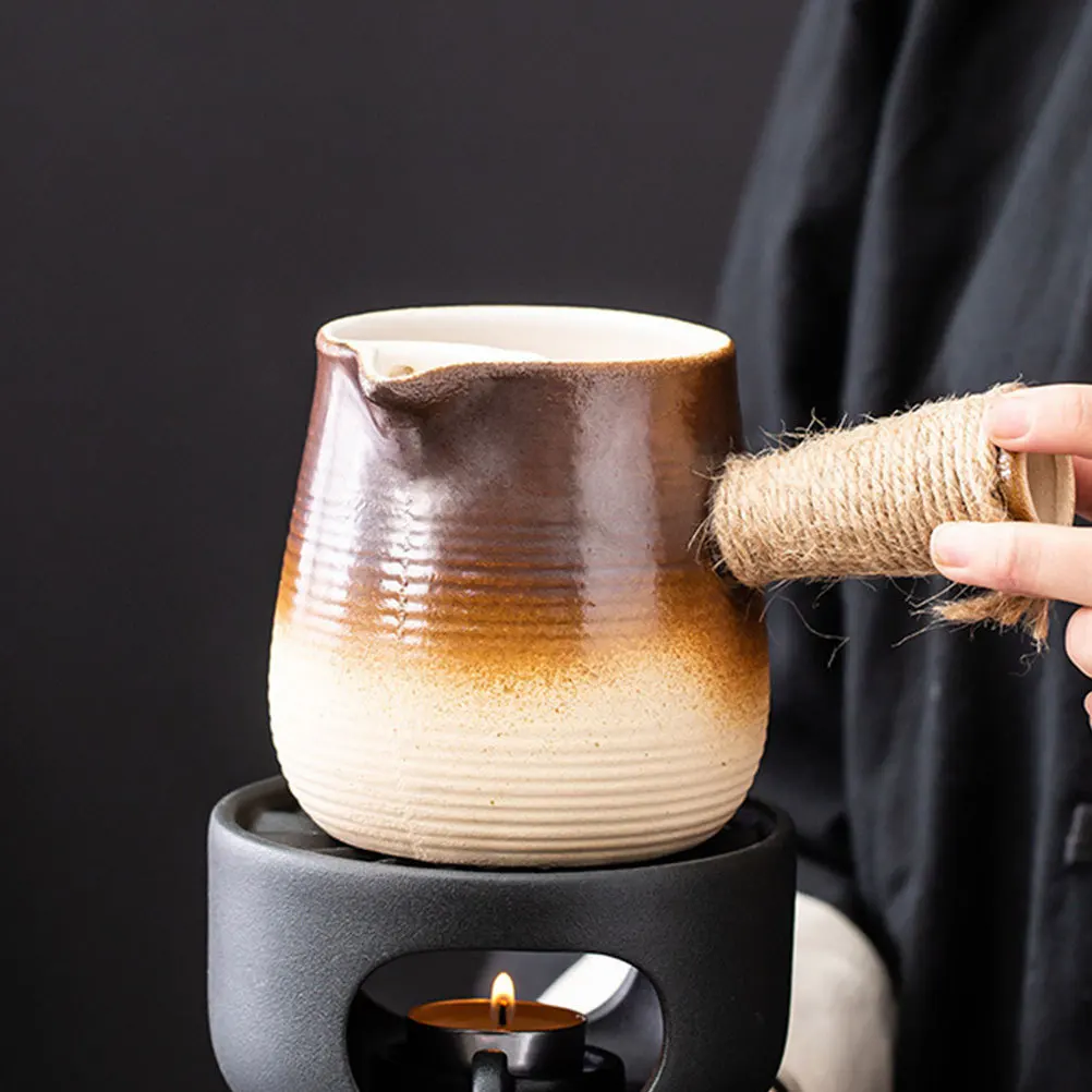 

Coffee Pot Stainless Steel Butter Warmer Decanter Ceramic Saucepan Copper Maker