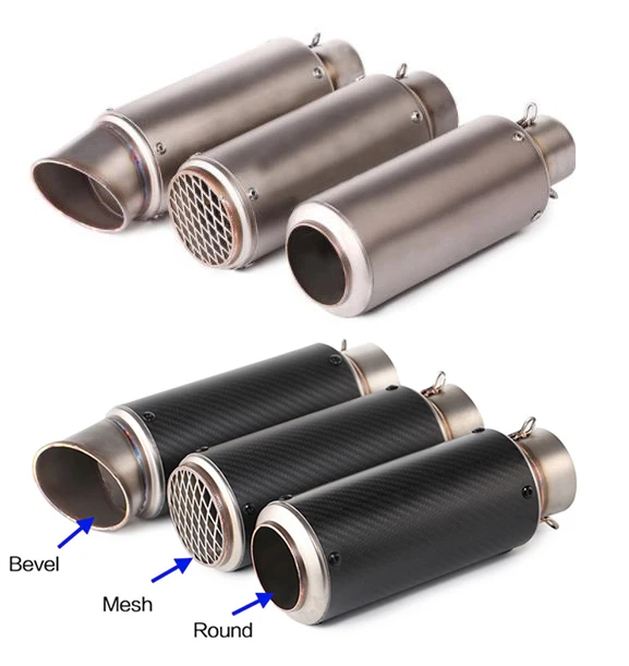 

Carbon fiber Universal Motorcycle Exhaust Pipe muffler GP-project for Suzuki Gsxs1000 Kawasaki Versys 1000 Escape Sc