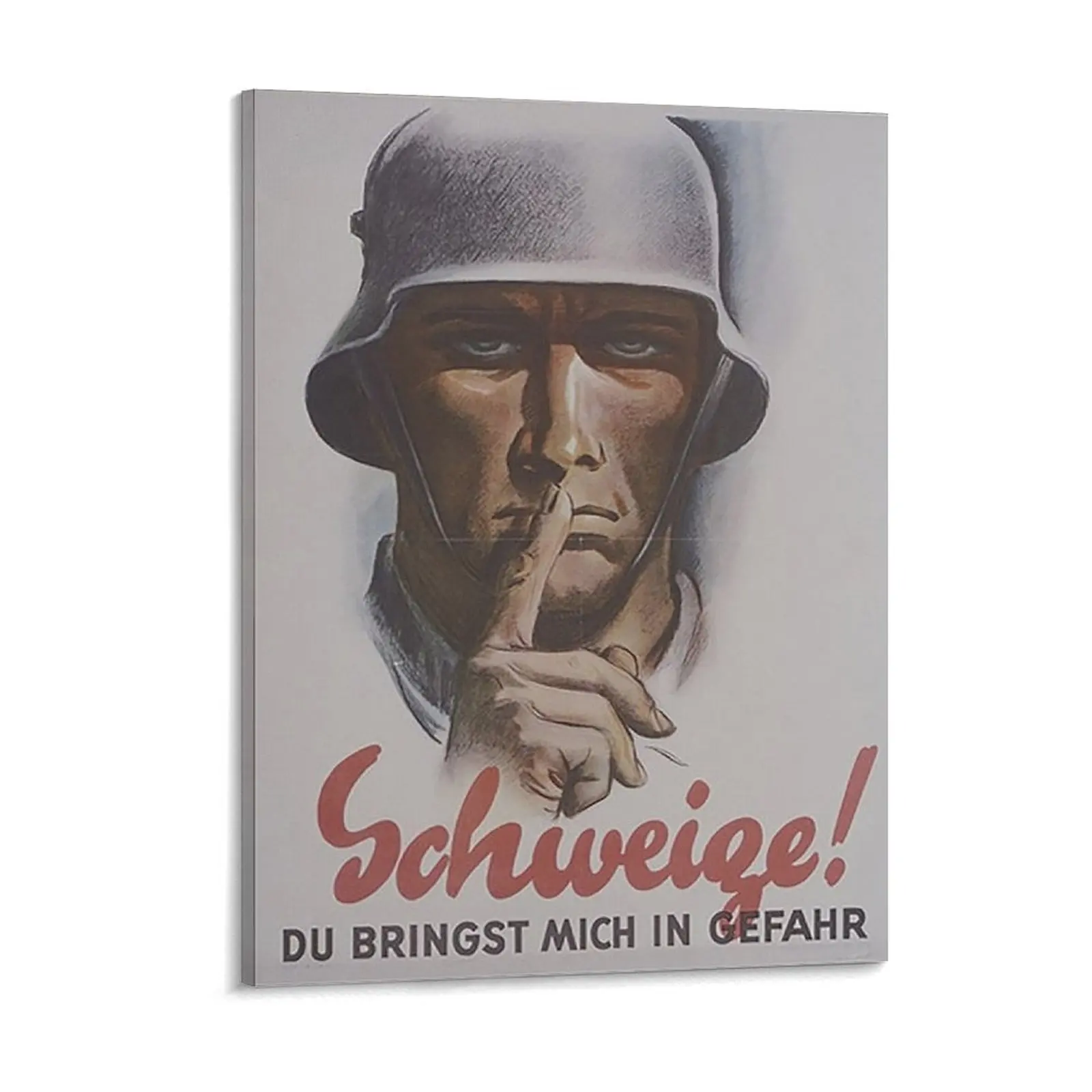 

Wwii ..Keep Quiet..Vintage German Poster Canvas Paintings Wall Cave Wall personalized Framed Wall Paintings