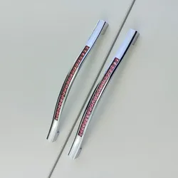 Multicolor Crystal Glass Diamond Handle For Furniture Drawer Knobs Wardrobe Kitchen Cabinets Glass Handle Cupboard Dresser Pulls