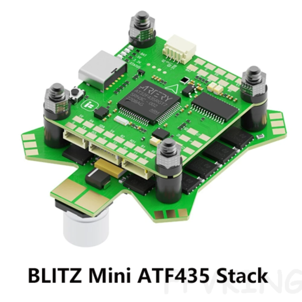 

iFlight BLITZ Mini ATF435 Stack with BLITZ Mini E55S 4-IN-1 2-6S ESC / BLITZ Mini ATF435 Flight Controller for FPV parts
