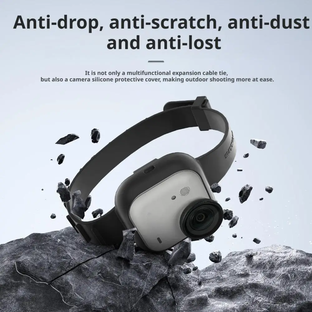 Funda protectora de silicona Ultra para Insta360 GO, accesorio de expansión de correa para mochila deportiva, correa de protección para cámara