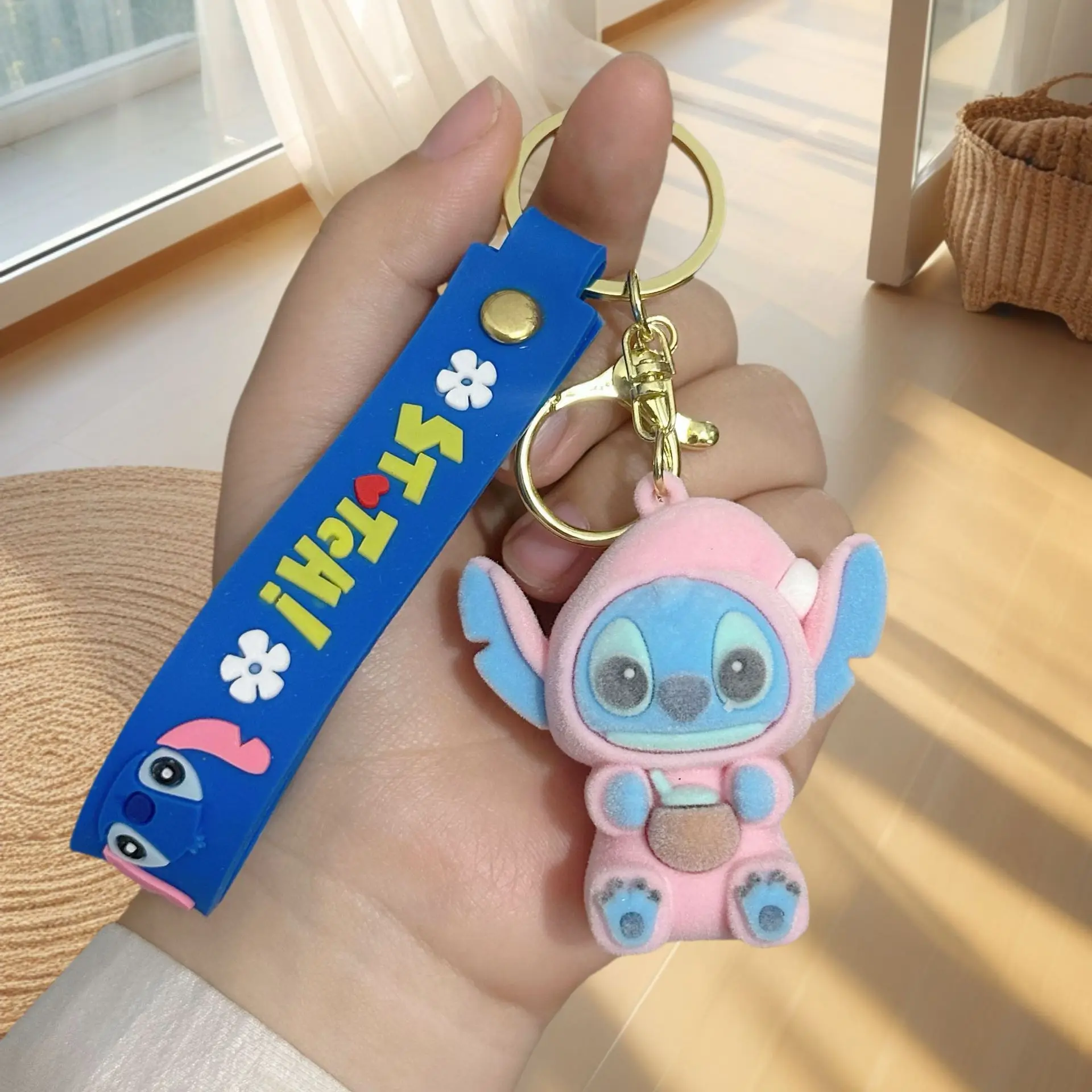 1 قطعة سلسلة مفاتيح جديدة سلسلة مفاتيح دمية كرتونية لطيفة