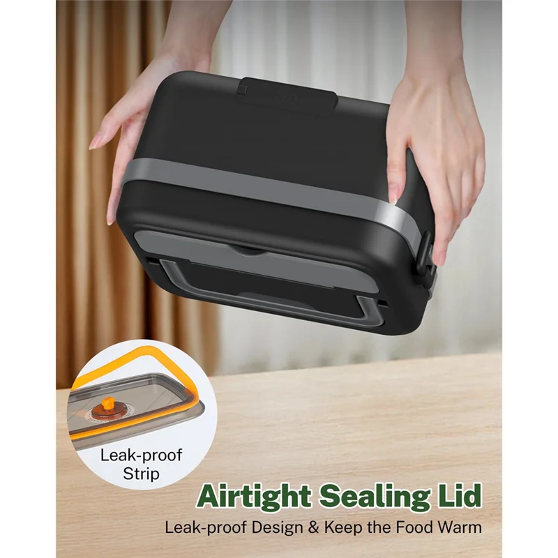 

A99G-Cordless Electric Lunch Box For Adults, 16000Mah Rechargeable Self-Heating Food Warmers For Office Car Outdoor