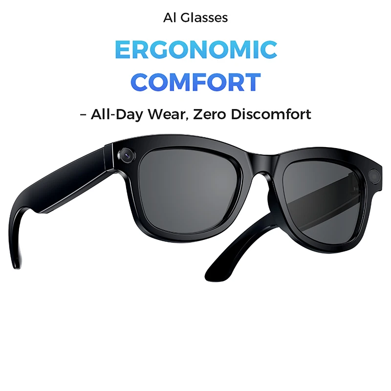 

M01 Pro Smart Glasses With Camera 8 Million Pixels Photo Video Recording Supports AI translation Object Recognition With ChatGPT