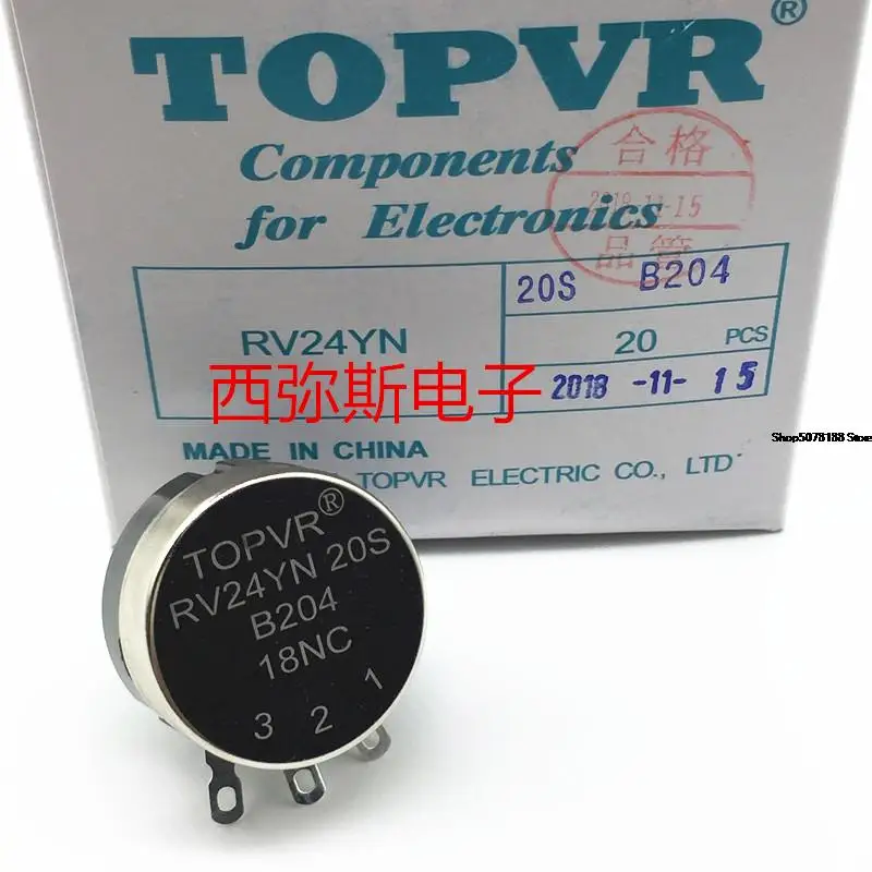 Original topvr single coil carbon film potentiometer rv24yn20sb204 200K new spot price is affordable New