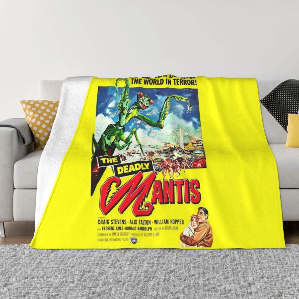 

The Deadly Mantis (1957) - Classic Film Throw Blanket Sofa Polar Blankets