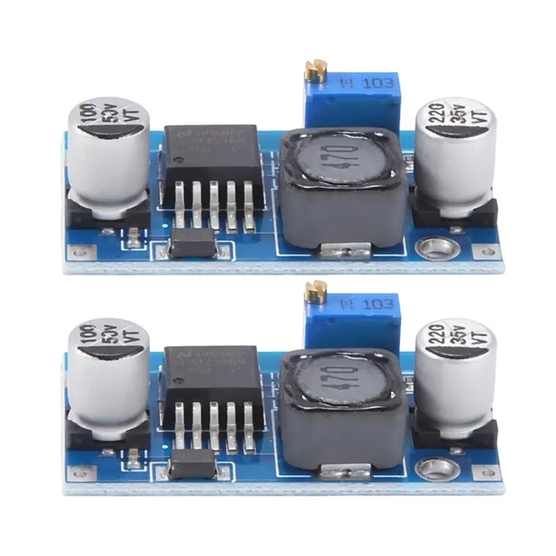 

ABZW Adjustable DC-DC Step-Down Power Supply Module LM2596S 3A 2PCS 1.5-35V Voltage Regulator Module