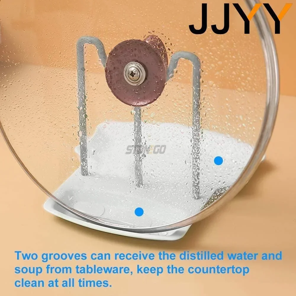 Kitchen Organizer Spatula Pot Lid Rack Shelf Plastic Spoon Rest Utensil Multi-function Dish Rack Organizer Kitchen Cooking Tools