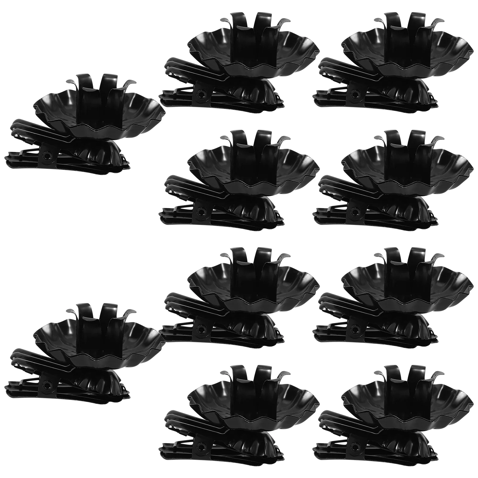 10 Pcs Stick Holder Retro Decor Metal Christmas Tree Clips Round Automatic Extinguisher Iron Taper