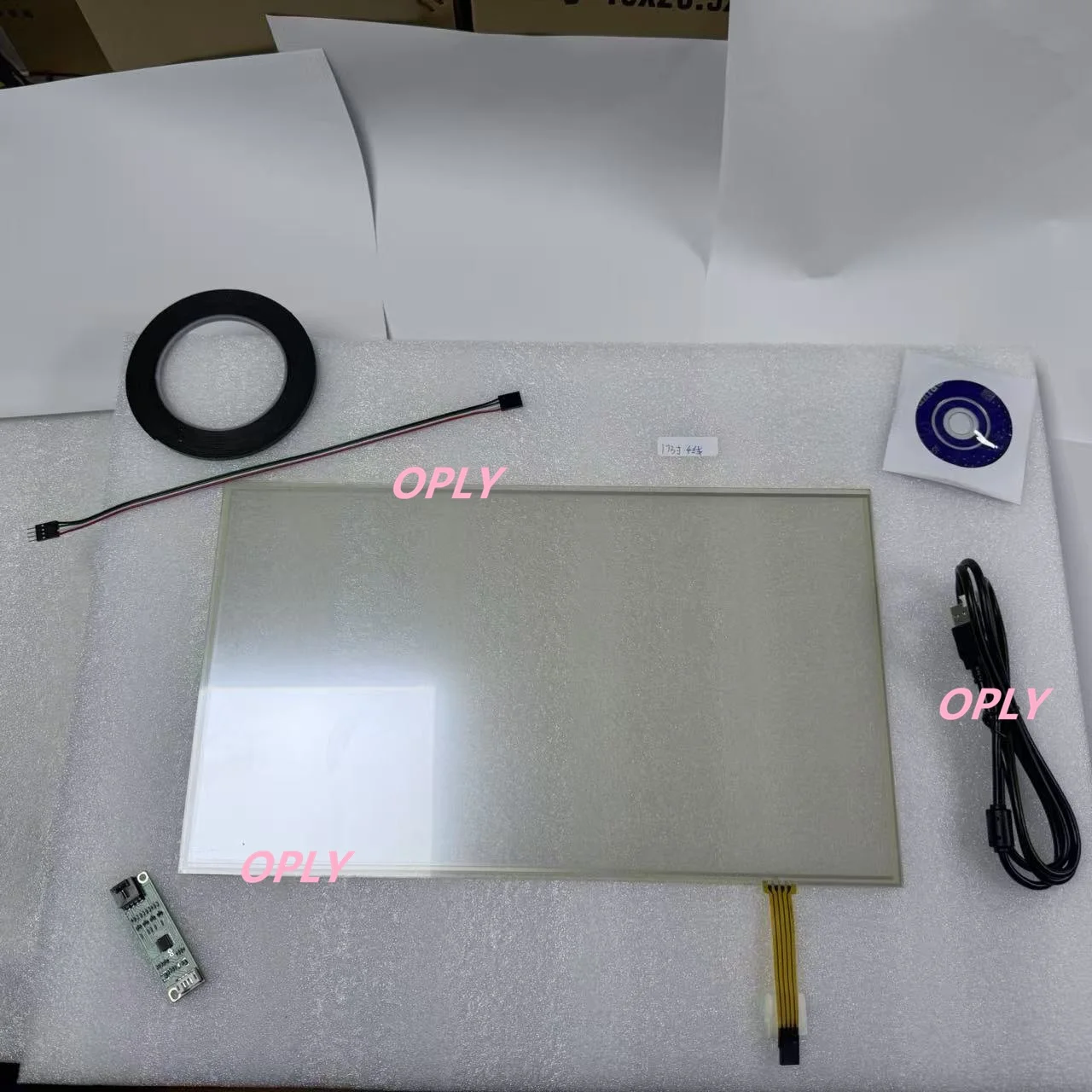 4 Wire Resistive Touch TP  screen sensor 17.3inch Touch Digitizer 17.3