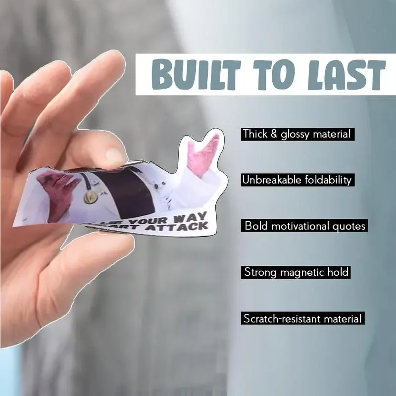 1 قطعة مغناطيس نمط عبارة الطبيب ، 12 قطعة/المجموعة/المجموعة مغناطيس الثلاجة المضحك ، مغناطيس الثلاجة الملهم للبالغين للتحكم في النظام الغذائي #5