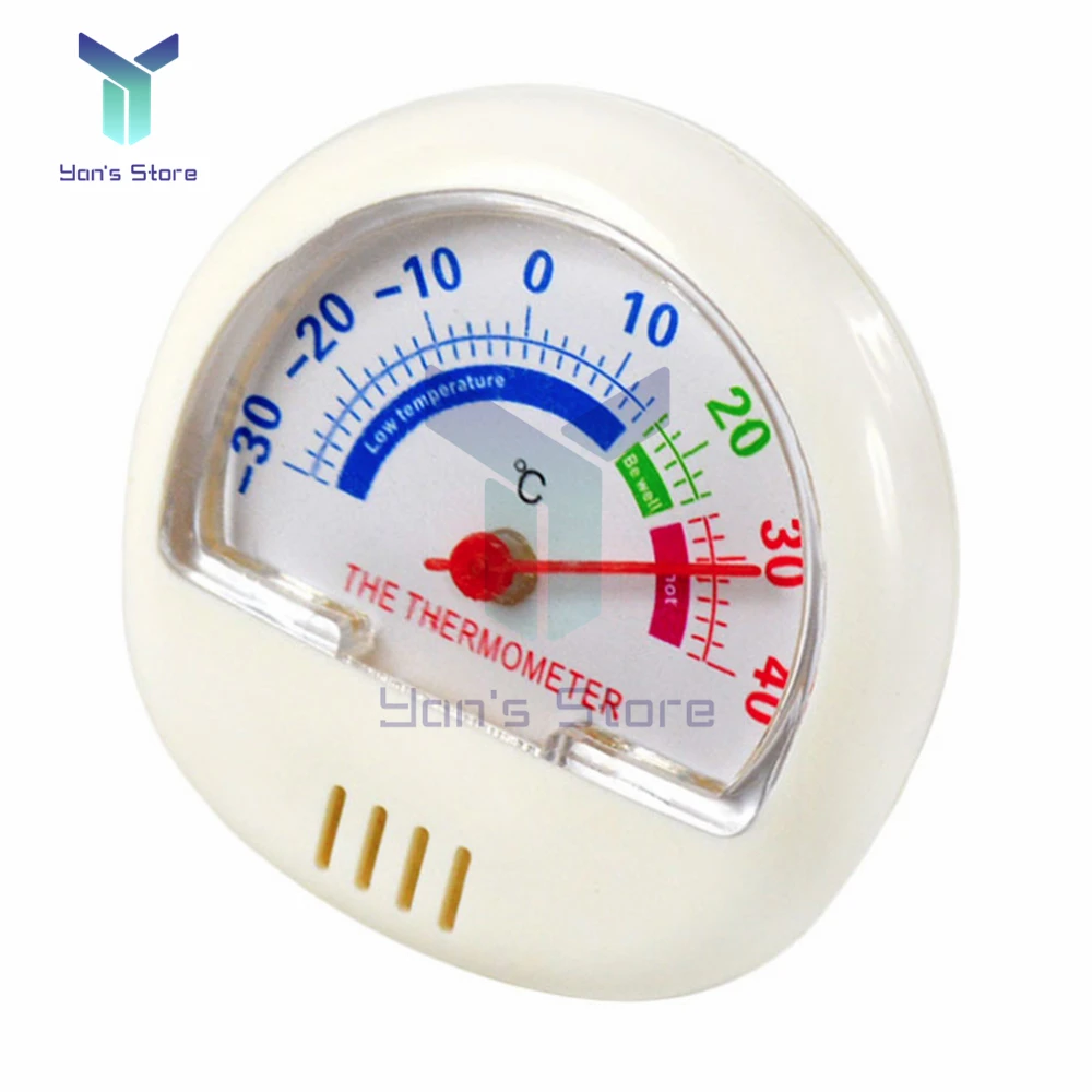 Round Plastic Door And Window Thermometer Outdoor Door Window Thermometer Pointer Type Cold And Heat Watch