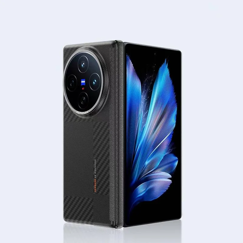 حافظة DEFENSE الأصلية لهاتف ViVo X Fold 5 Kevlar غطاء خلفي للشحن اللاسلكي