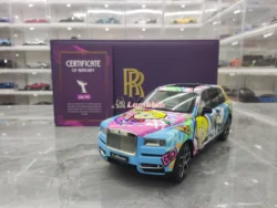 Model Decoration 1:18 Car Model For Rolls-Royce Cullinan BB Edition Limited Replica Alloy  Collectible Gifts Sunflower Monopoly