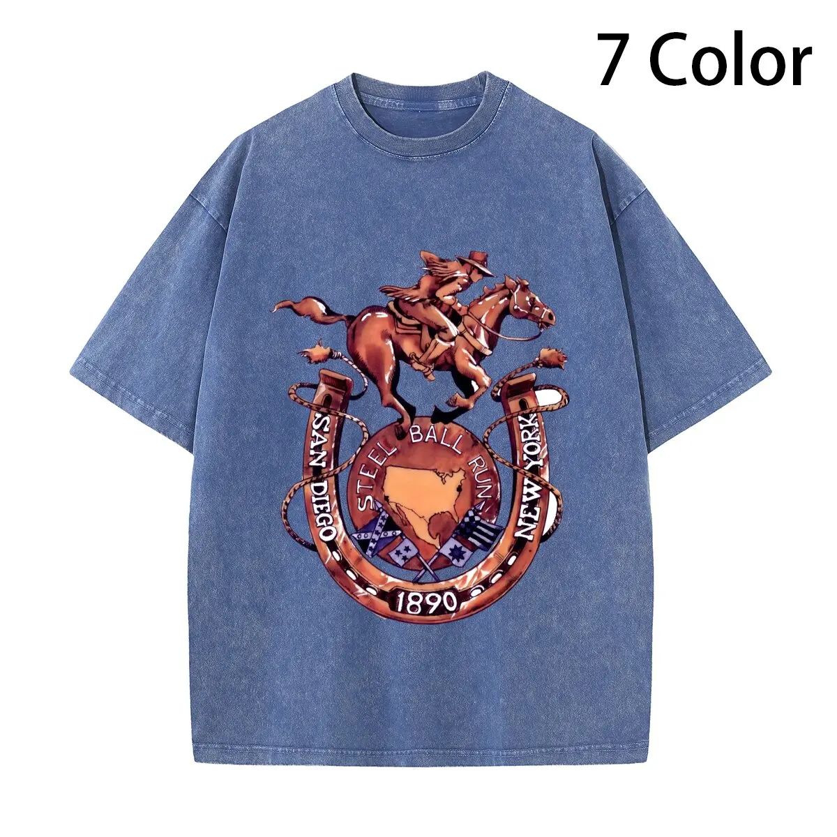 New STEEL BALL RUN Men's T-shirt long or short sleeves