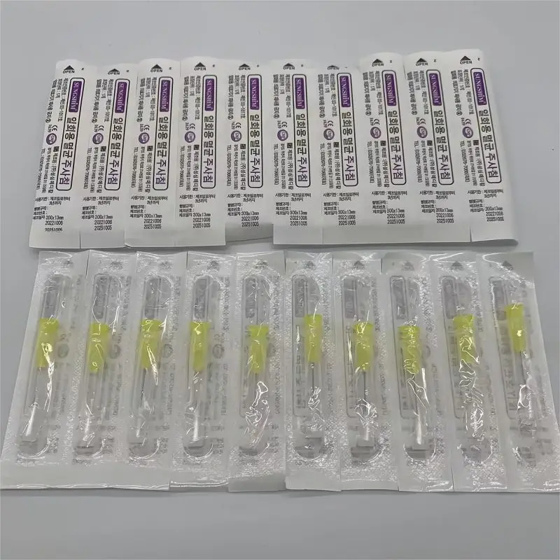 34G needle Piercing Transparent Syringe Injection glue Clear Tip Cap For Pharmaceutical injection needle 34G 4mm 1.5mm 2.5mm