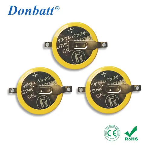 100% Freshest Super Quality CR2025 3V Lithium Button Battery with Welded Tabs Tray Pack for Retro Game PCB Replaced Battery