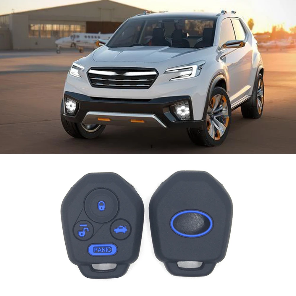 Silicone 3 Button Key Cover Auto Accessoriesfor Toyota 86 Subaru Forester XV Crosstrek Forester Outback Legacy