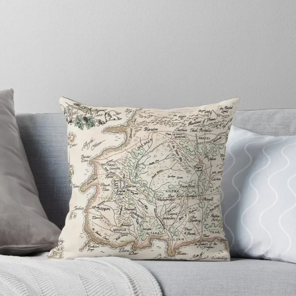 

wheel of time map Throw Pillow Pillows Aesthetic luxury sofa pillows pillow pillowcase pillow