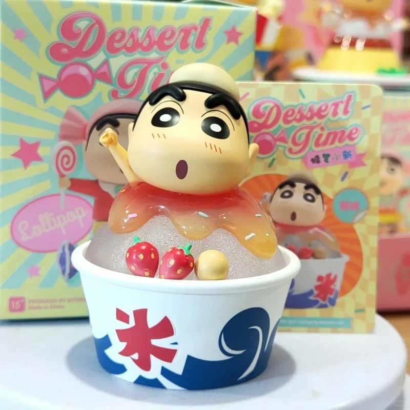 인기 폭발! 52toys 크레용 신짱 타임 시리즈 랜덤박스 귀여운 애완동물 트렌디 플레이 인형 핸드메이드 데스크탑 장식품 휴일 선물 장난감