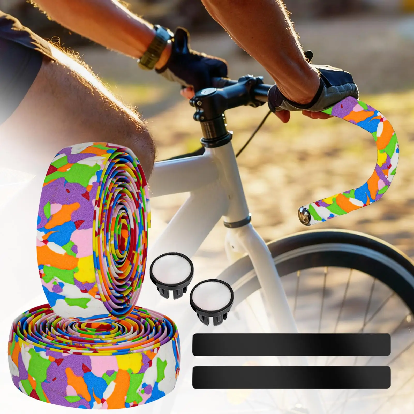 

Лента на руль для шоссейного велосипеда, амортизирующая ручка из ЭВА, клейкая лента на руль велосипеда для езды на мотоцикле, комфортное обновление