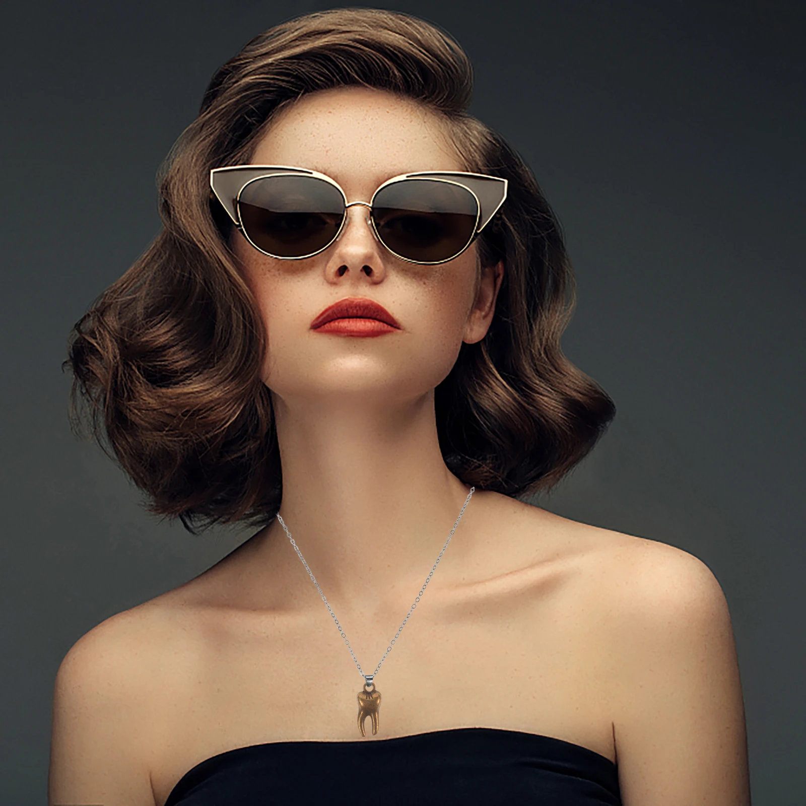 

100 шт., винтажные подвески в виде зубов из сплава, подвески, аксессуары для самостоятельного изготовления ювелирных изделий для ожерелья, браслета, брелок, поделки