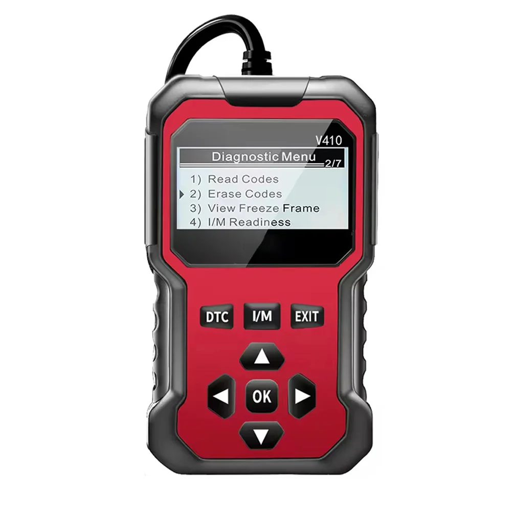 V410 OBD2 Scanner Car Fault Code Reader Engine Diagnostic Tool With Data Stream Freeze Frame Oxygen Sensor For Auto Vehicle