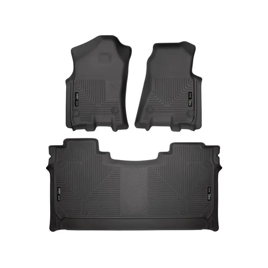

Weatherbeater Floor Mats Fits 2019 2024 Ram 1500 Crew Cab w Factory Underseat Storage Front amp 2nd Row, 3pc Black 94001