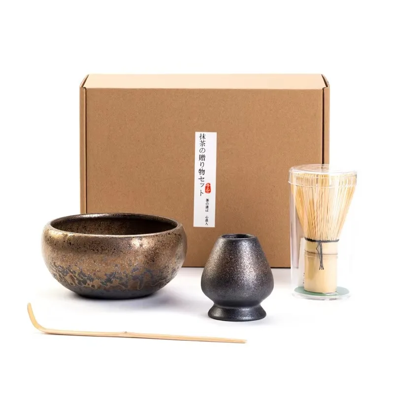 Japanese matcha tea set with bowls and color boxes to bring joy to your daily matcha experience