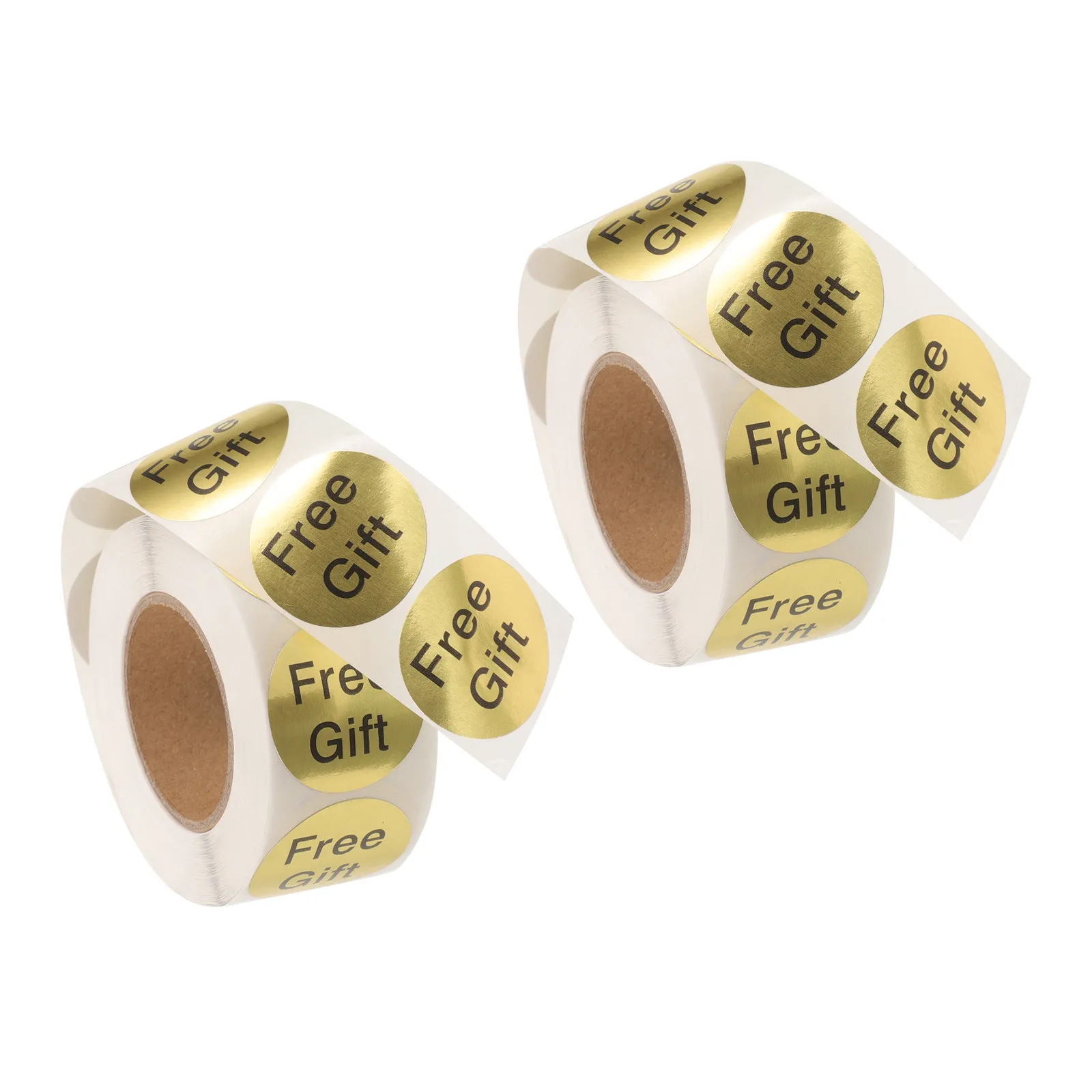 

1000Pcs Free Gift Stickers Self Adhesive Round Customer Appreciation Stickers for Business Packaging Present Tags Sealing Labels