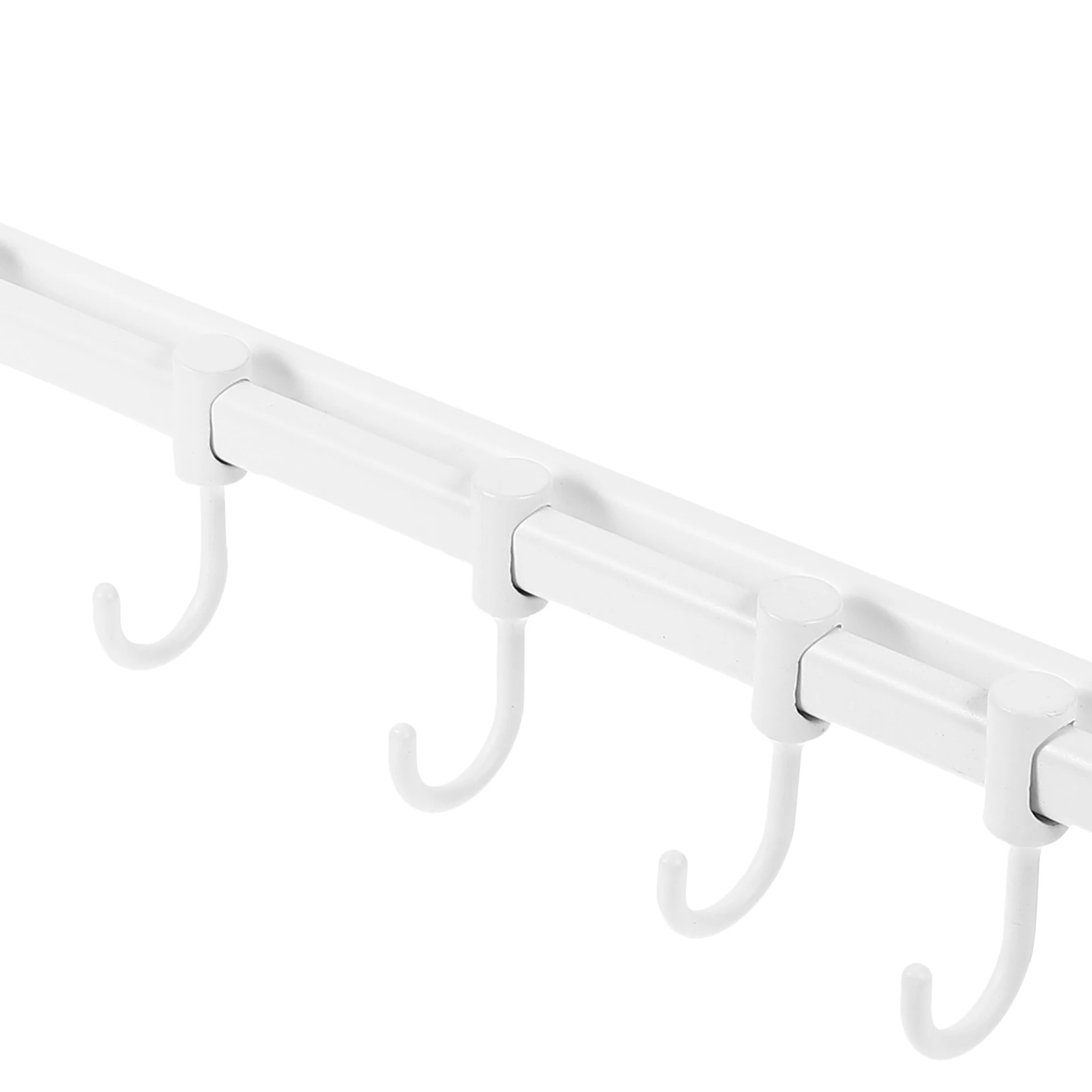 

8-Hook Wall Mounted Kitchen Rail Rack Space Saving Aluminum Sturdy Pot Pan Hanger Organizer For Cookware Utensils Bathroom Towel