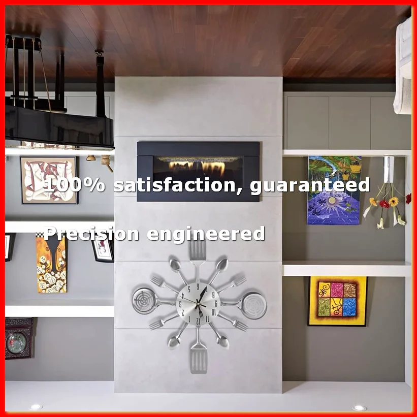 Large Kitchen Wall Clocks with Spoons and Forks, Decor and Nice Gifts,Wall Clock Tableware Wall Clock-A09G