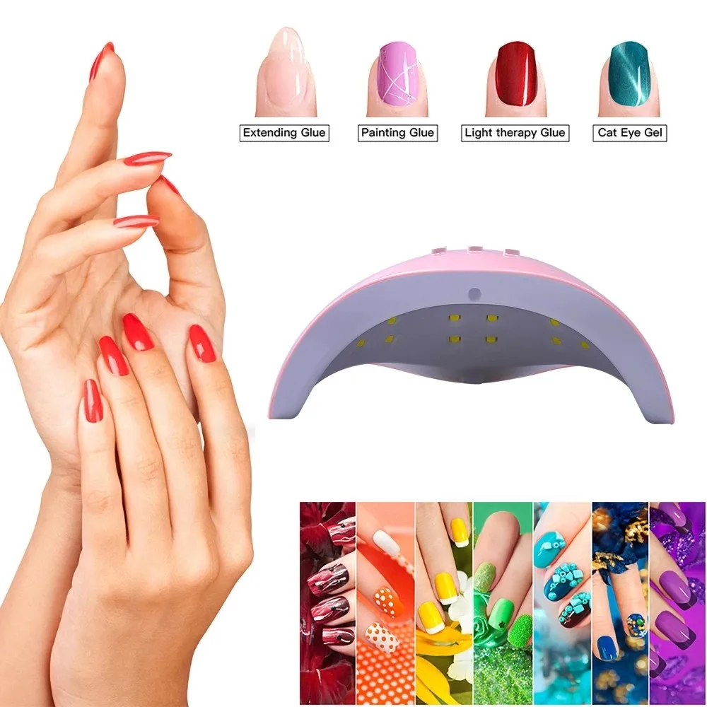 Asciugacapelli lampada per unghie a LED lampada UV per la cura di tutti gli smalti per Gel con sensore di movimento Manicure Pedicure Salon Tool Gift