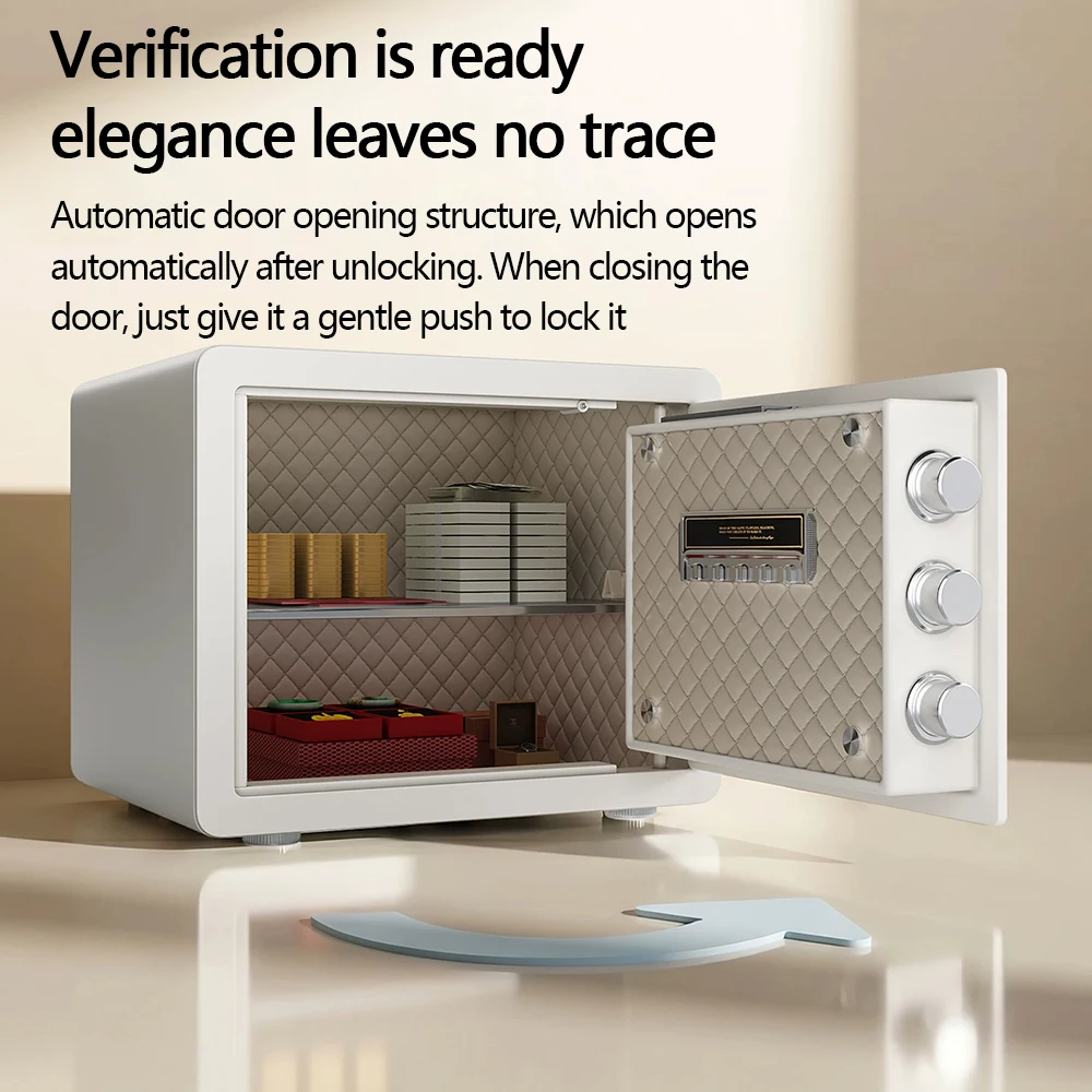 Fingerprint password all-steel safe, household jewelry embedded small safe, fixed password box, intelligent hidden type