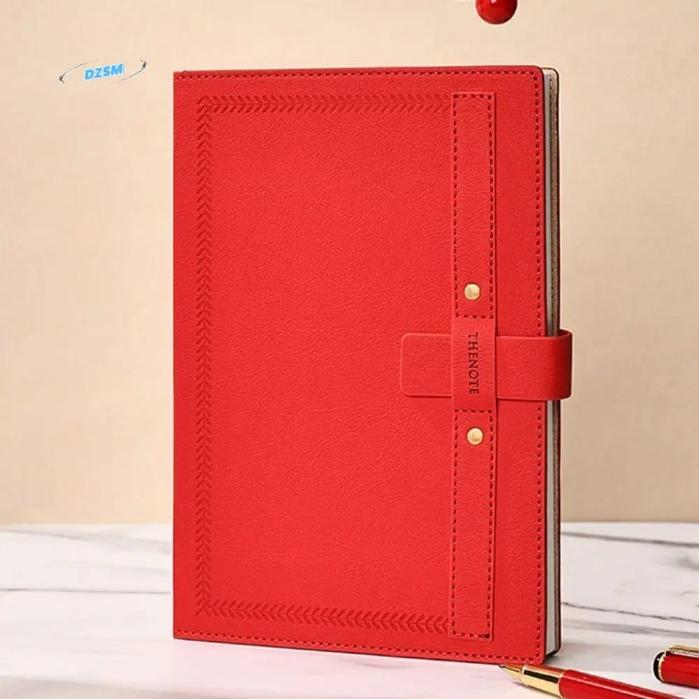 

288 Pages A5 Notepad PU Leather Cover Thickened Paper Business Office Notebook Frosted Texture Dirt-resistant Diary