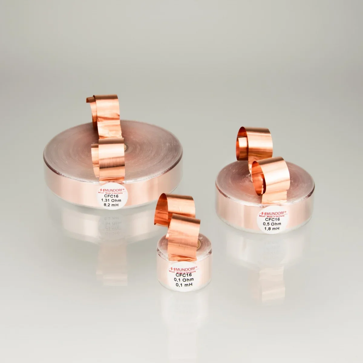 Copper foil inductor 16AWG frequency divider  CFC