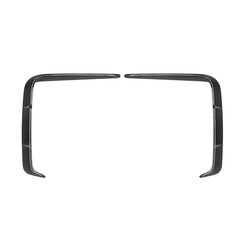 

STLFG22 Unpainted Iron Body Kits Dry Carbon Fender for BMWs G22 G23 2021+ 2-Door Black Front Bumper Lip Spoiler Fins G22 Canards