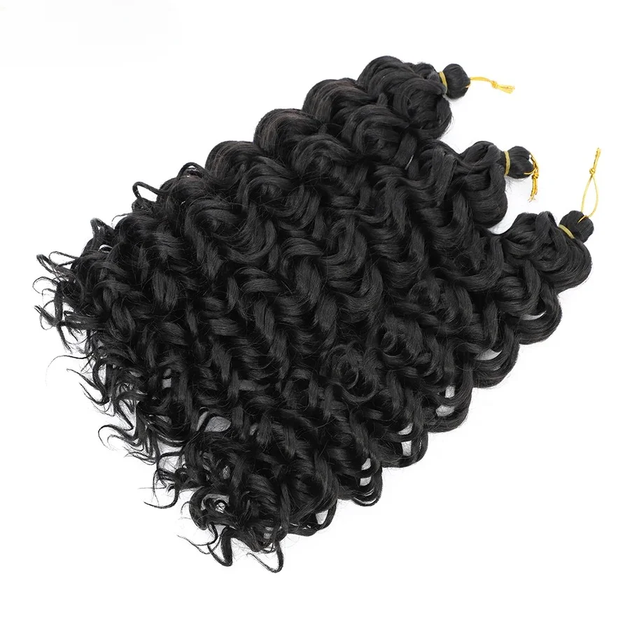 Ocean Wave Crochet Wavy Hair Synthetic Hawaii Curly Braiding Hair  Afro Curl Ombre Water Wave Braid for Women